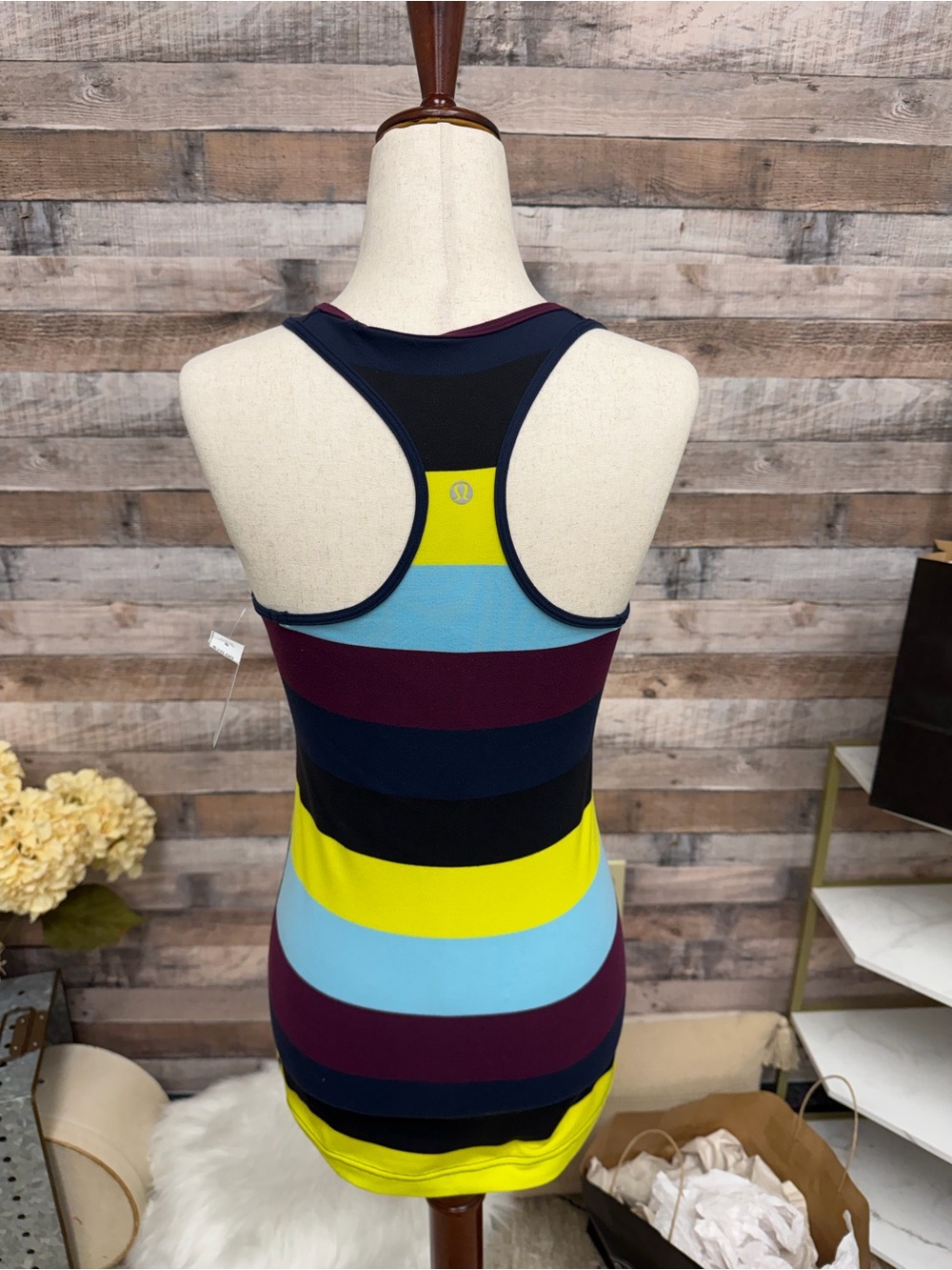 Lululemon Cool Racerback Stripped Tank Top - Picture 3 of 4